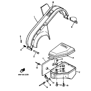 GUARD - LUGGAGE BOX SR540F