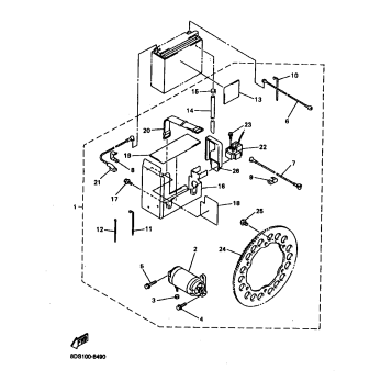 ALTERNATE STARTING MOTOR SET VX700