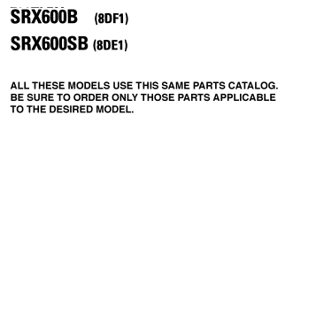 ~MODELS IN THIS CATALOG