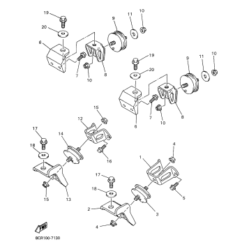 ENGINE BRACKET FOR MM600