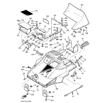 SHROUD - WINDSHIELD VMX540J