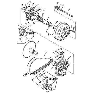 PRIMARY SHEAVE SR540D-E