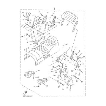 ALTERNATE SEMI DOUBLE SEAT ASSY DX