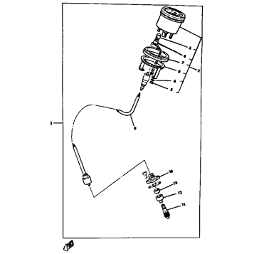 TACHOMETER KIT ET340TF - TG