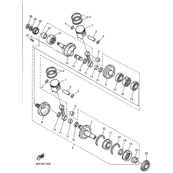 CRANKSHAFT PISTON FOR MM600