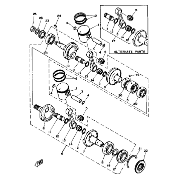 CRANKSHAFT - PISTON EC540C