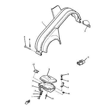 GUARD - LUGGAGE BOX SR540D-E
