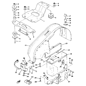 ENGINE BRACKET DRIVE GUARD