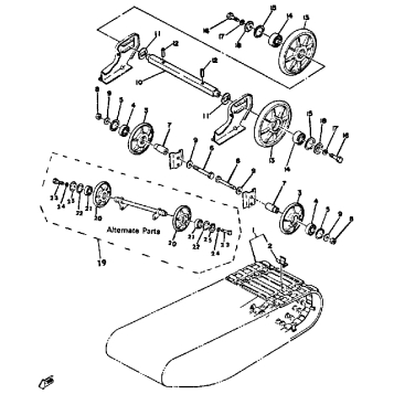 TRACK SUSPENSION 1 ET250D - E