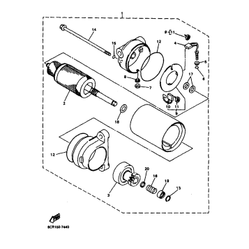 ALTERNATE STARTING MOTOR
