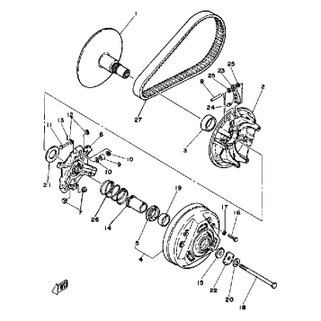 PRIMARY SHEAVE EC540D