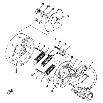 C - D - I - MAGNETO GPX338F - GPX433F