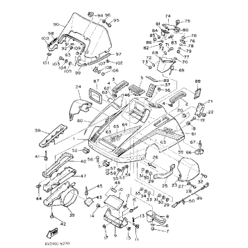 SHROUD - WINDSHIELD SR540J
