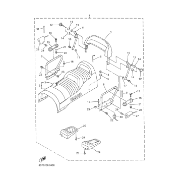ALTERNATE SEMI DOUBLE SEAT ASSY