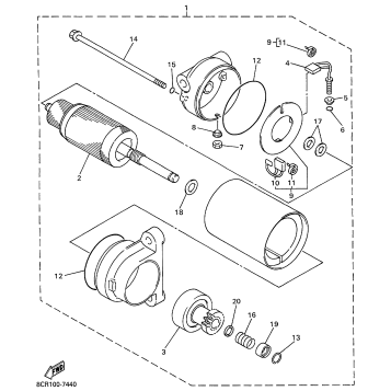 ALTERNATE STARTING MOTOR