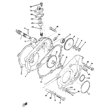 PUMP DRIVE GEAR GPX338F - GPX433F