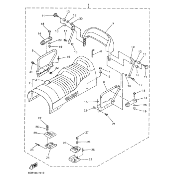 ALTERNATE SEMI DOUBLE SEAT ASSY
