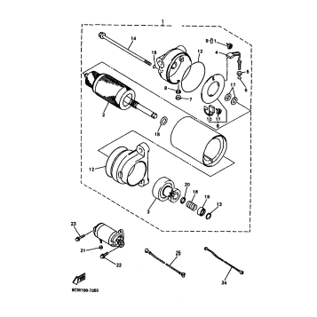 STARTING MOTOR VT700 ONLY