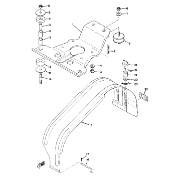ENGINE BRACKET - DRIVE GUARD