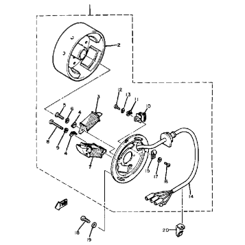 C - D - I - MAGNETO BR250F - G
