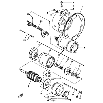 STARTING MOTOR EC540D