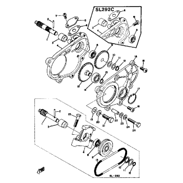 PUMP GEAR UNIT SL292 - B - C