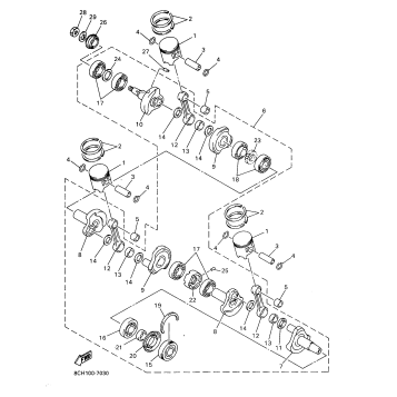 CRANKSHAFT PISTON FOR VX700