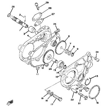 PUMP DRIVE - GEAR ET250C