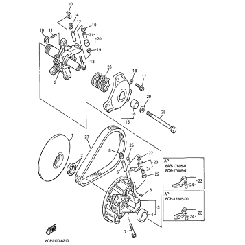 PRIMARY SHEAVE FOR MM700