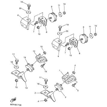ENGINE BRACKET FOR MM600