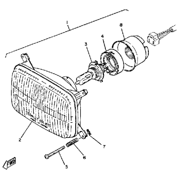 HEADLIGHT ET250C - D - E