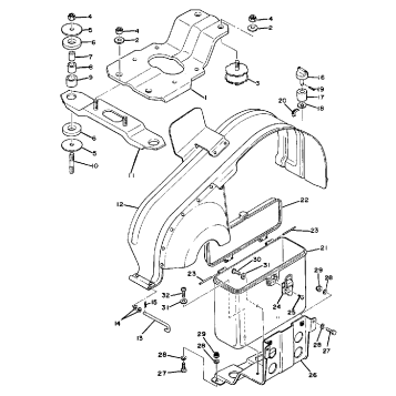 ENGINE BRACKET - LUGGAGE BOX