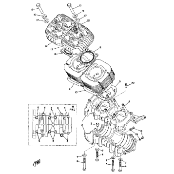 CRANKCASE - CYLINDER