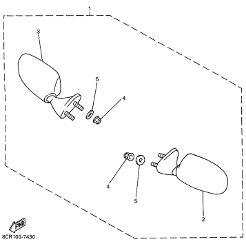 ALTERNATE REAR VIEW MIROR SET