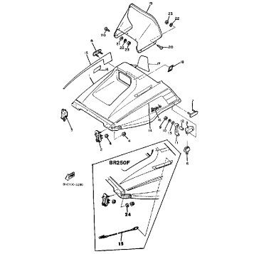 SHROUD - WINDSHIELD BR250F - G