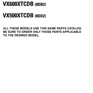 ~MODELS IN THIS CATALOG