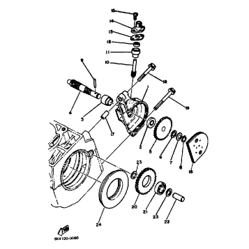 PUMP DRIVE GEAR SR540D-E-F
