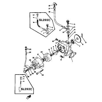 OIL PUMP SL292 - B - C