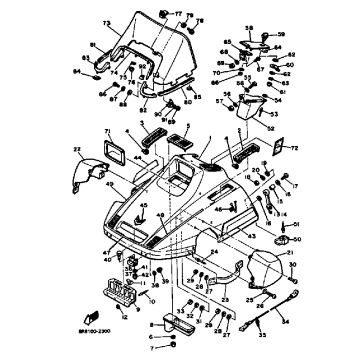 SHROUD - WINDSHIELD SR540F