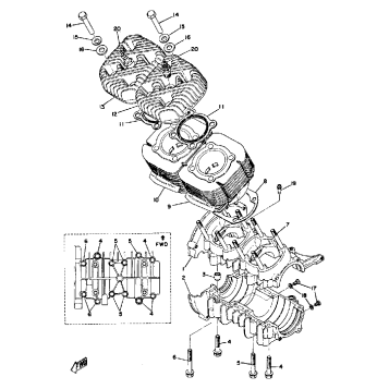 CRANKCASE - CYLINDER
