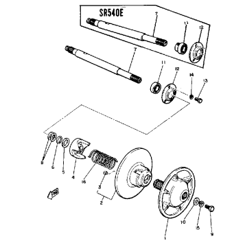 SECONDARY SHEAVE SR540DE