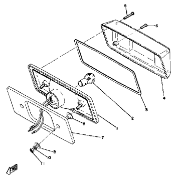 TAIL LAMP GPX338F - GPX433F