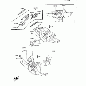 CRANKCASE/REED VALVE