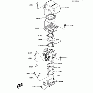 FLAME ARRESTER/CARBURETOR BRACKETS