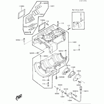 CRANKCASE/REED VALVE