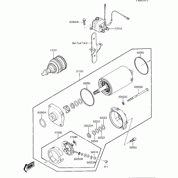 STARTER MOTOR (JF650-A1)