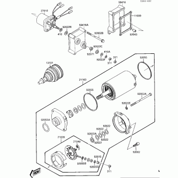 STARTER MOTOR (JF650-A2)