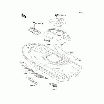 Decals(JH900-A1)(White/Violet)