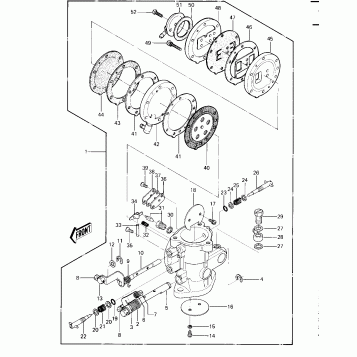 CARBURETOR ('82-'83 JS440-A6/A7)