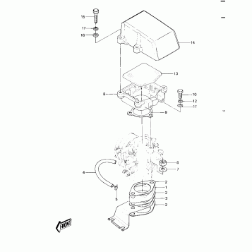 CARBURETOR BRACKETS/FLAME ARRESTER ('82-